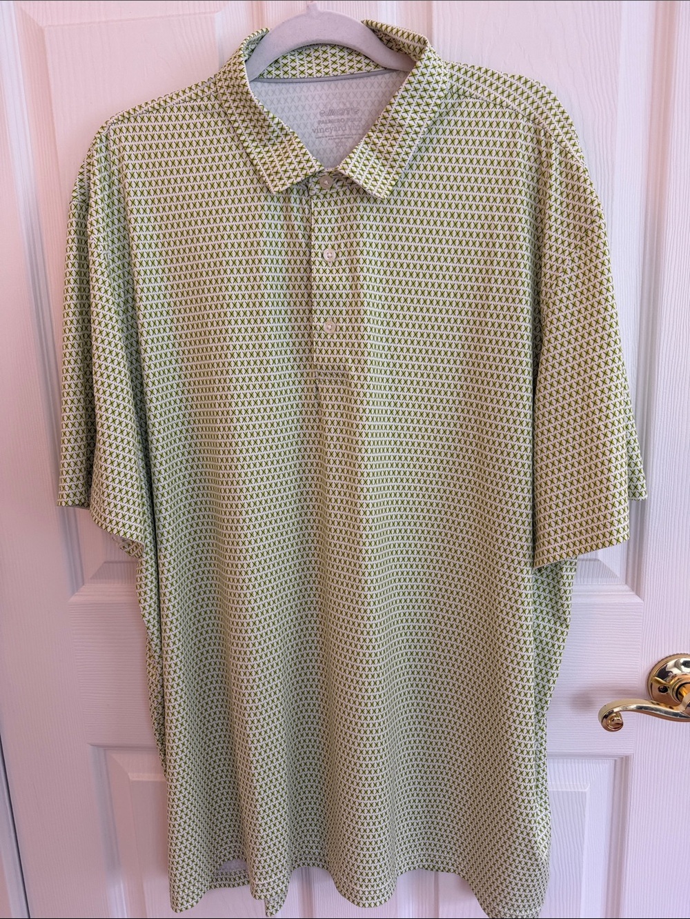 Vineyard Vines Light Green Patterned Men's Palmero Polo